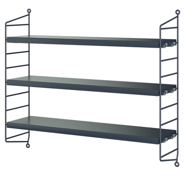 String Pocket Wandregal Nybro - Blau - String Furniture - DesignWe.Love