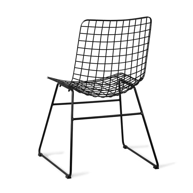 Stuhl Metall Wire schwarz - HK Living - DesignWe.Love