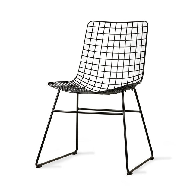 Stuhl Metall Wire schwarz - HK Living - DesignWe.Love
