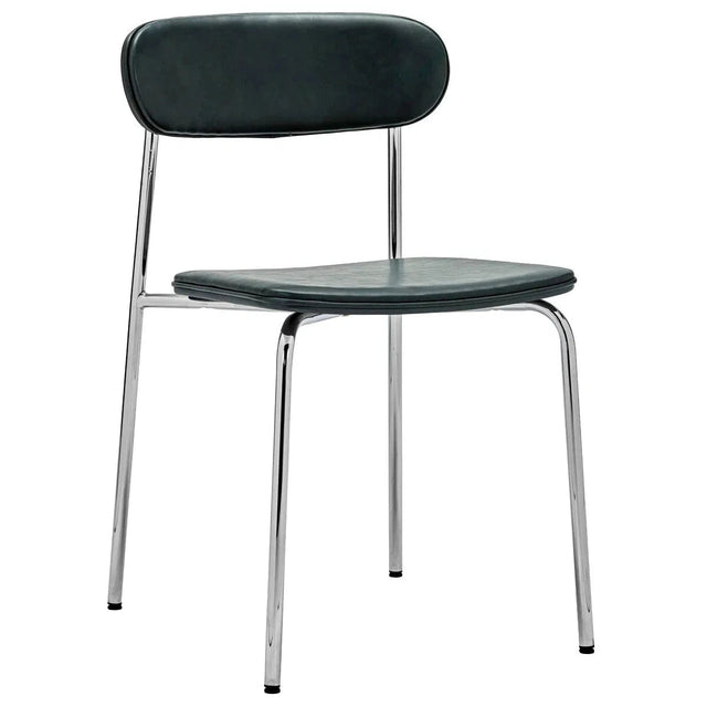Stuhl Pova Chrom/Grün gepolstert 2er Set - House Doctor - DesignWe.Love