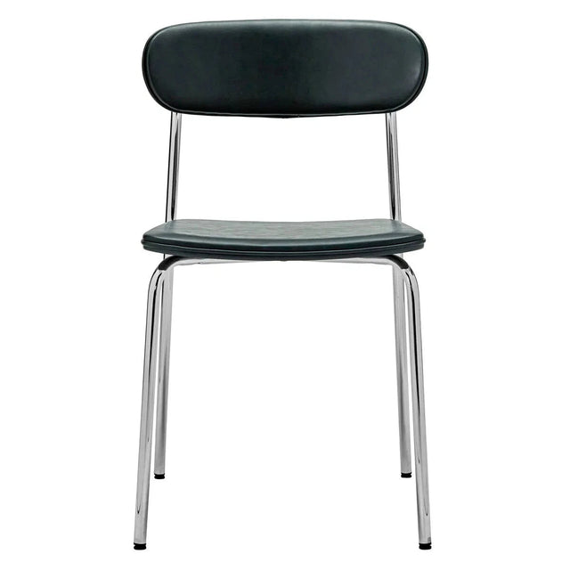 Stuhl Pova Chrom/Grün gepolstert 2er Set - House Doctor - DesignWe.Love