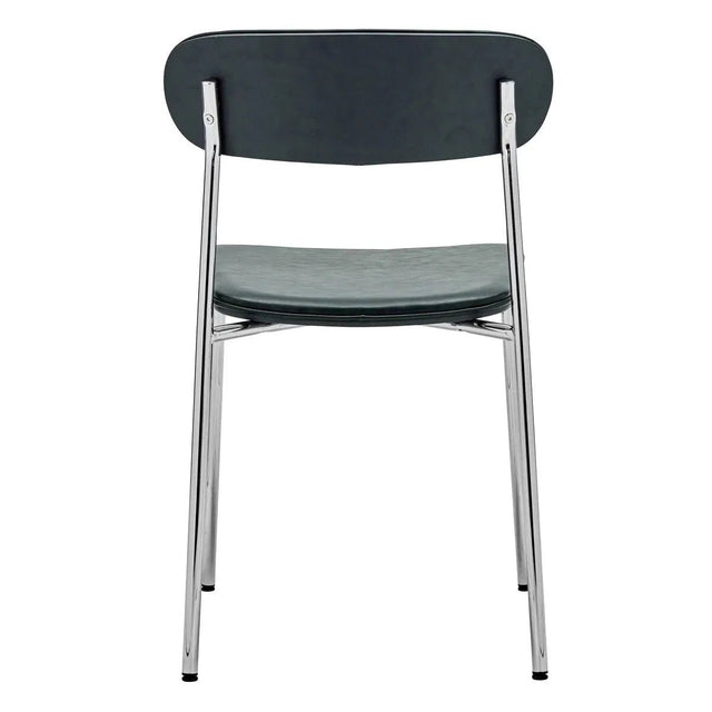 Stuhl Pova Chrom/Grün gepolstert 2er Set - House Doctor - DesignWe.Love
