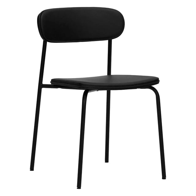 Stuhl Pova schwarz gepolstert 2er Set - House Doctor - DesignWe.Love