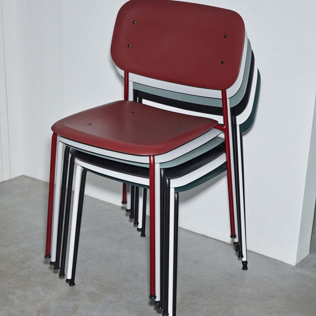 Stuhl Soft Edge 45 Red/Mono - HAY - DesignWe.Love