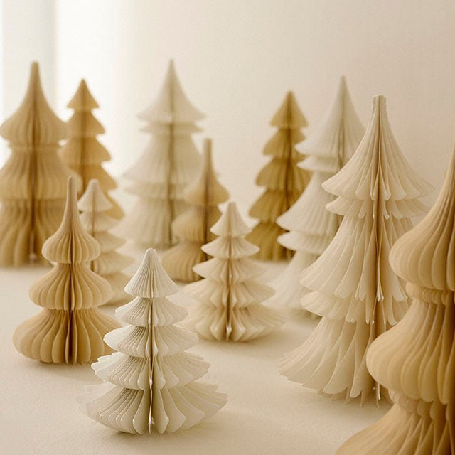 Tannenbaum aus Papier Honeycomb Tree Spruce 20cm Shell - Bungalow DK - DesignWe.Love