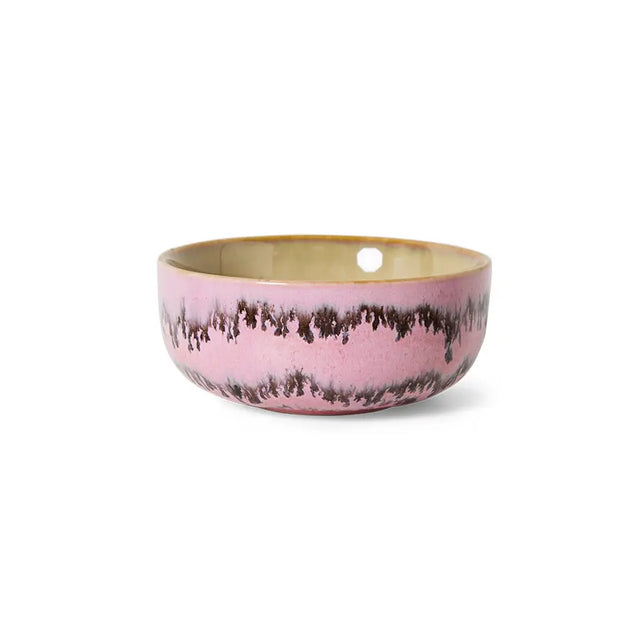 HKliving 70s Ceramics Tapas Schale Bubble – Detailansicht texturierte Glasur, einzeln erhältlich