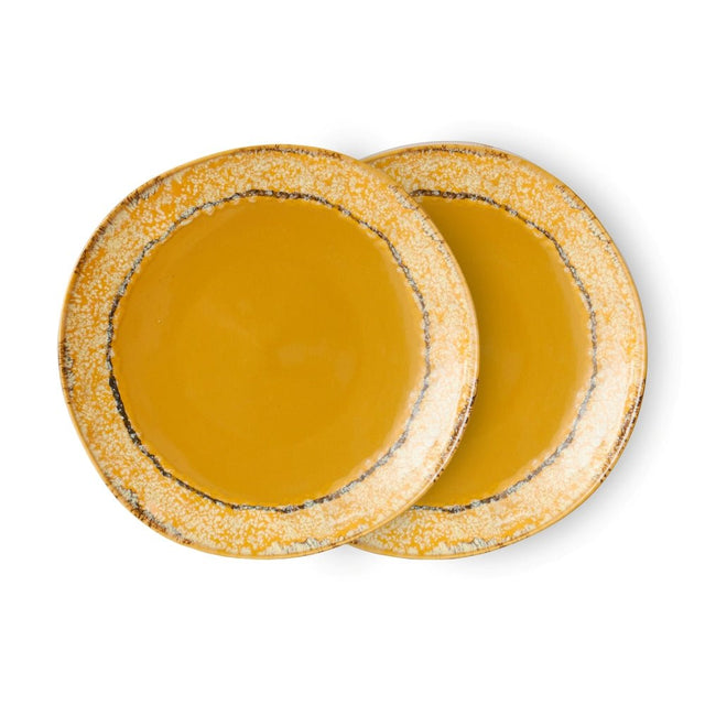 Teller 2er - Set Side Plates Paradise - 70s Ceramics - HK Living - DesignWe.Love