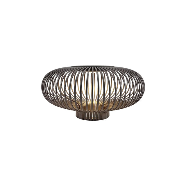 blomus Lito Tischleuchte LED M Black eingeschaltet – warmes LED-Licht bei DesignWe.Love