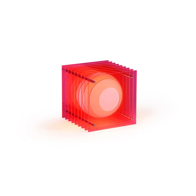 Tischleuchte Lop Square Small Pink - Bang - DesignWe.Love
