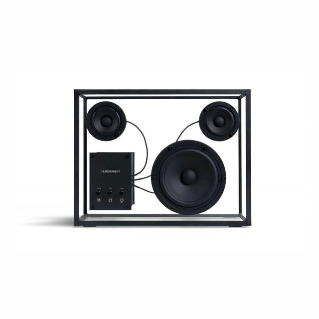 Transparent Speaker Large Schwarz - Bluetooth Lautsprecher Box - DesignWe.Love
