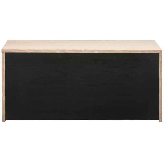 Truhenbank Gravure mit Schubladen Eiche Natur - Woood - DesignWe.Love