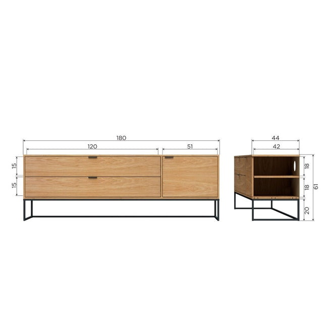 TV - Möbel, Sideboard Silas - WOOOD - DesignWe.Love