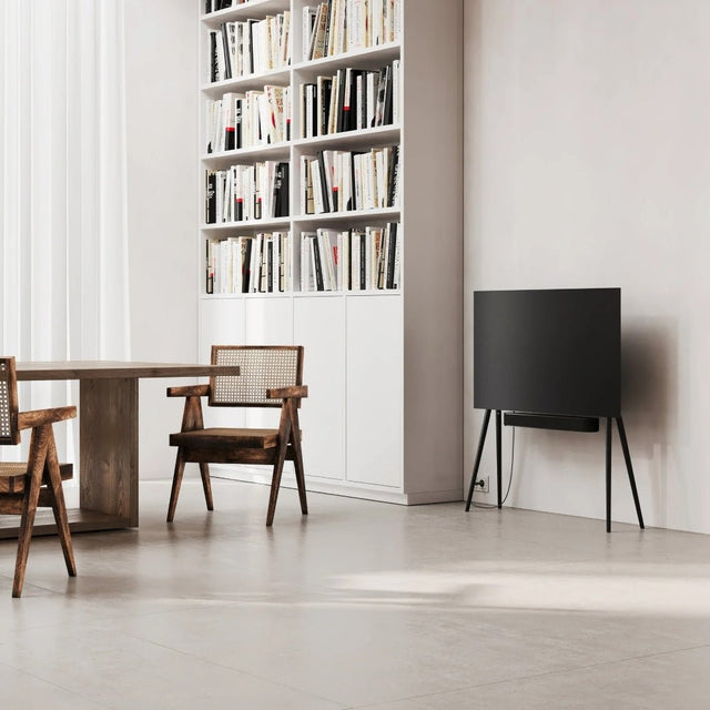 TV - Ständer aus Holz für 42 - 55 Zoll Birke Schwarz - JALG - DesignWe.Love