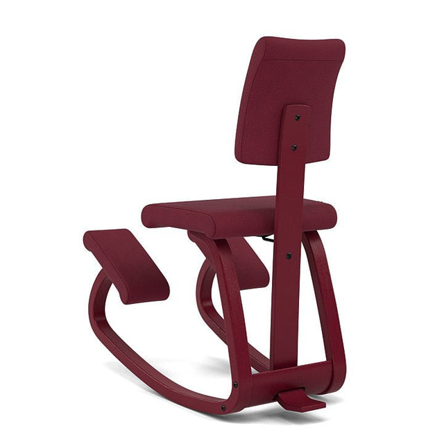 Variable Monochrom Plus Kniestuhl Plum mit Rückenlehne - Varier Furniture - DesignWe.Love