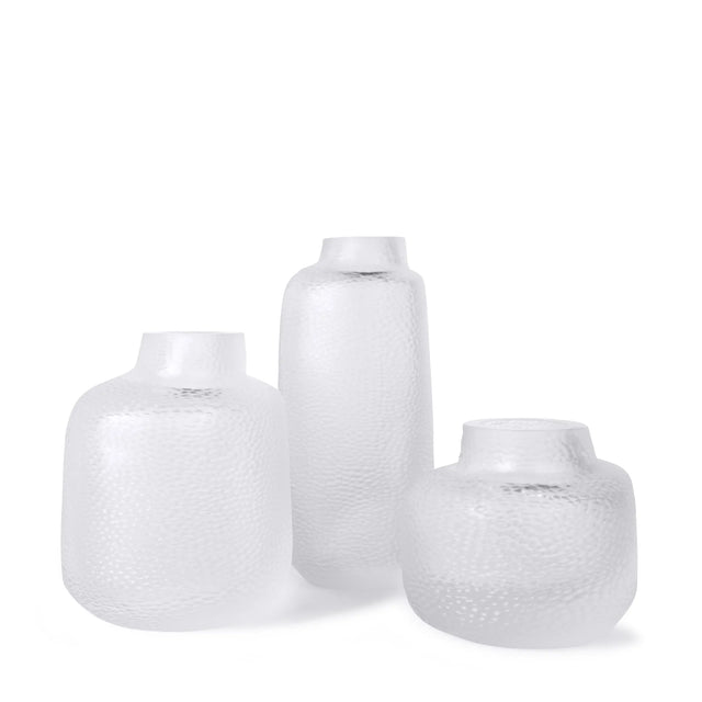 Vase Lugano Clear alle drei Größen – Guaxs Bohemian Crystal