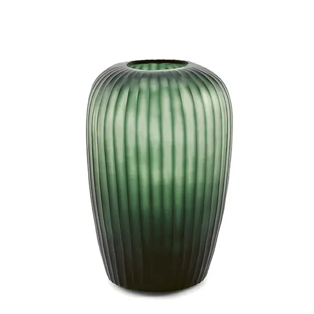 Guaxs Vase Melrose L in Steelgrey – mundgeblasene Design-Vase, Höhe 31 cm