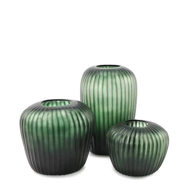 Guaxs Vase Melrose in Steelgrey – Größen S, M und L als Vasen-Set