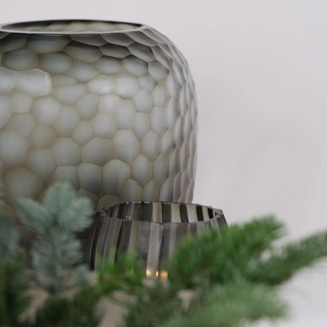 Vase Somba M Indigo/Smokegrey H 20 - Guaxs - DesignWe.Love