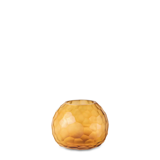 Vase Somba S Clear/Gold – Guaxs mundgeblasenes Glas H 12