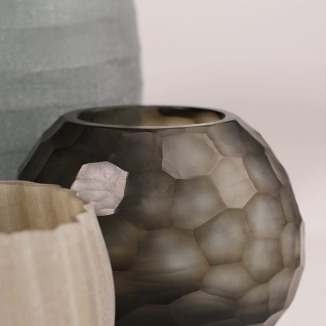 Vase Somba S Indigo/Smokegrey H 12 - Guaxs - DesignWe.Love