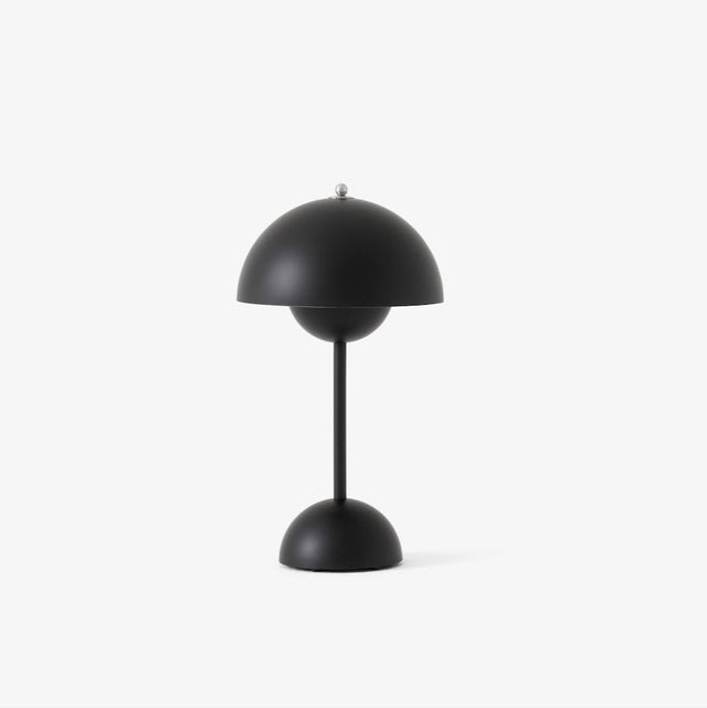 VP9 Flowerpot Akkuleuchte Matt Schwarz - &Tradition - DesignWe.Love