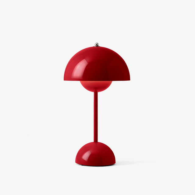 VP9 Flowerpot Akkuleuchte Vermillion Red - &Tradition - DesignWe.Love