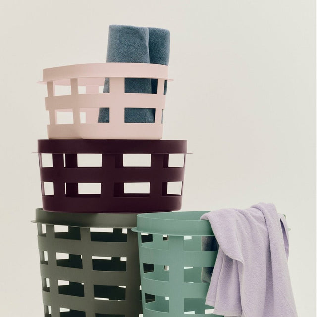 Wäschekorb Basket Pink - HAY - DesignWe.Love