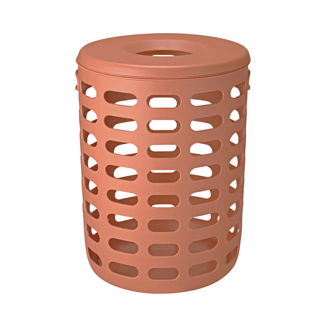Wäschekorb Korie Amber Brown mit Deckel
