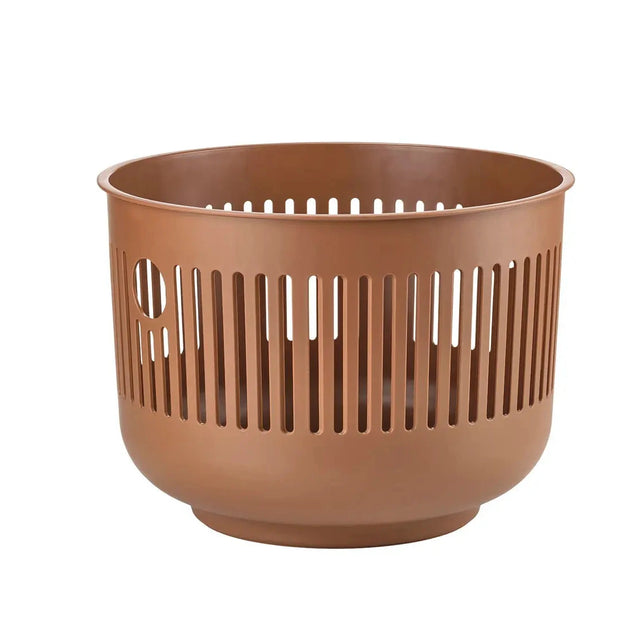 Wäschekorb Ume offen Terracotta Zone Denmark, runder Design-Wäschekorb 30 Liter