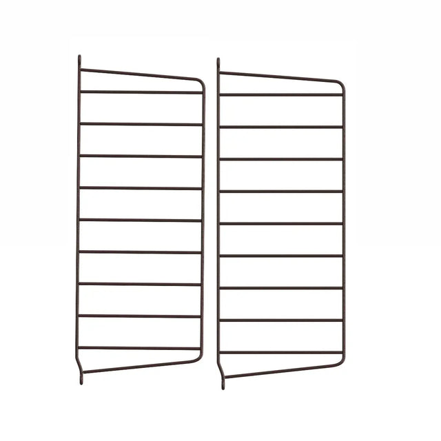 Wandleiter 2er Set Dunkelbraun 50×20 cm – String Furniture Regalsystem