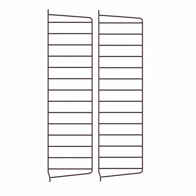 Wandleiter 2er Set Dunkelbraun 75×20 cm – String Furniture Regalsystem