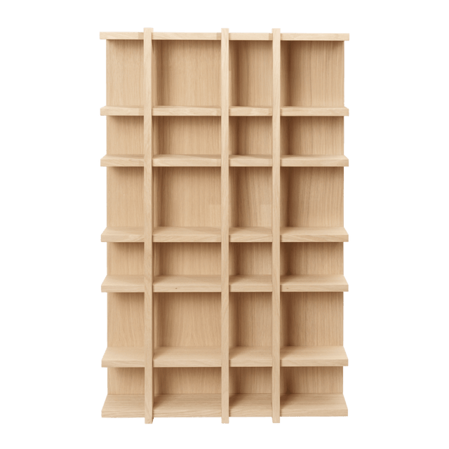Wandregal Tilem - 4x6 - Natural Oak - ferm Living - DesignWe.Love