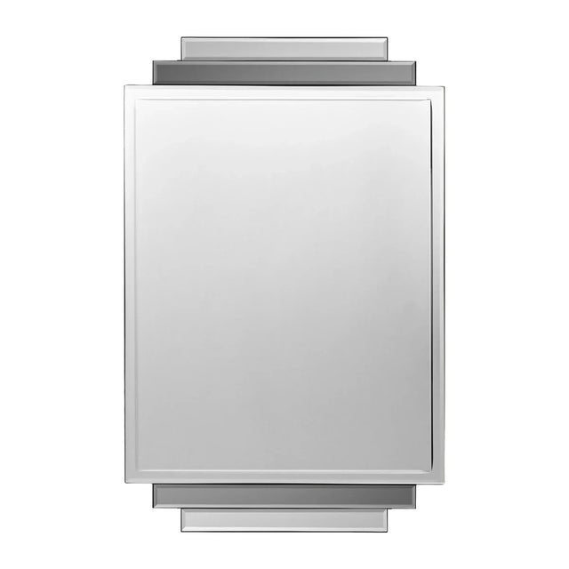 Wandspiegel Deco in Grau mit Facettenschliff im Art-Déco-Stil von House Doctor – Packshot (45 × 70 cm)