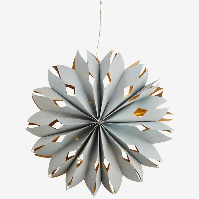 Weihnachtsstern aus Papier mit Licht Veneer - Madam Stoltz - DesignWe.Love