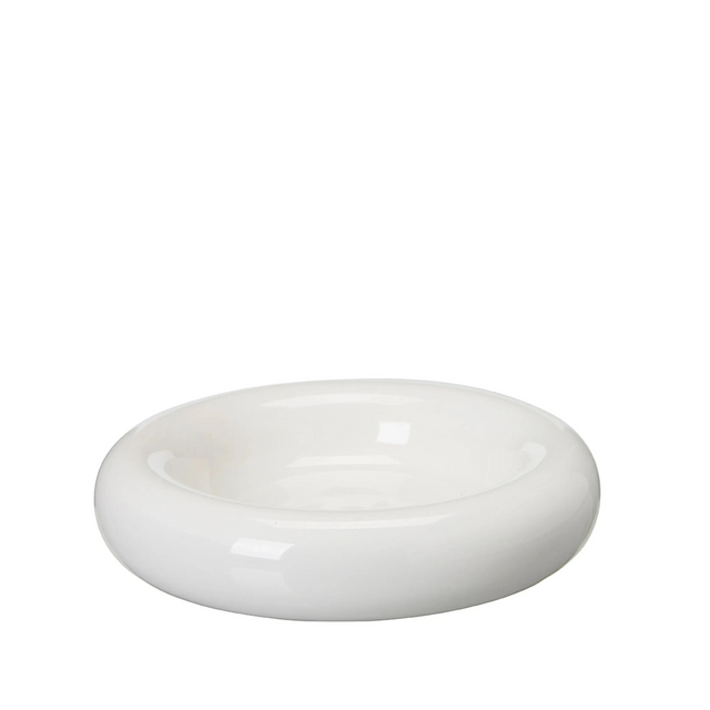 Wikholmform Briella Dekoschale Keramik – Weiß, Ø 18 cm