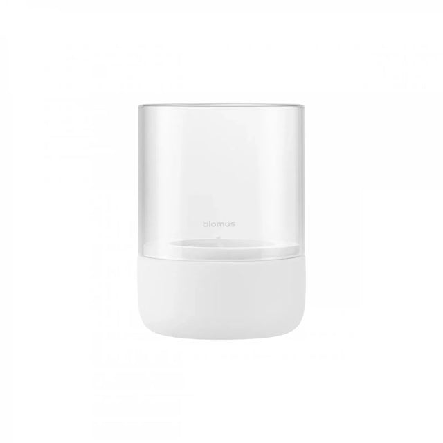 Windlicht Beton und Glas Calma Lilly White - Blomus - DesignWe.Love