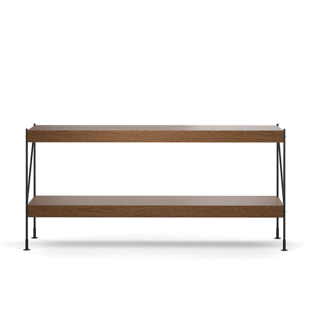Zet Storage System, Regalsystem mit 2 Böden Dunkle Eiche - Audo - DesignWe.Love