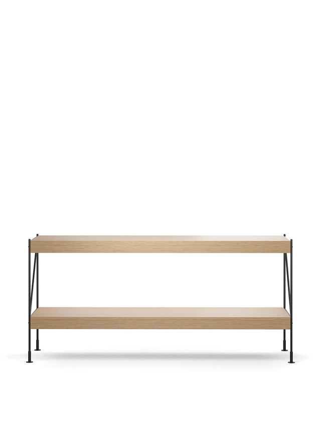 Zet Storage System, Regalsystem mit 2 Böden Eiche Natur - Audo - DesignWe.Love