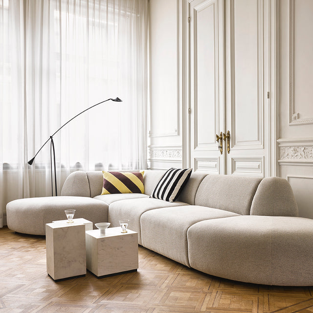 Modulares Sofa Element Jax Sneak hellgrau - HKliving