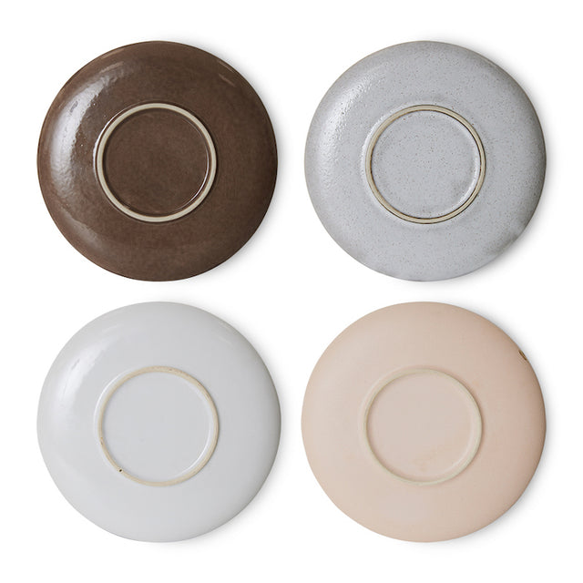 4er Set Untertassen Big Sur 70s Ceramics - HKliving
