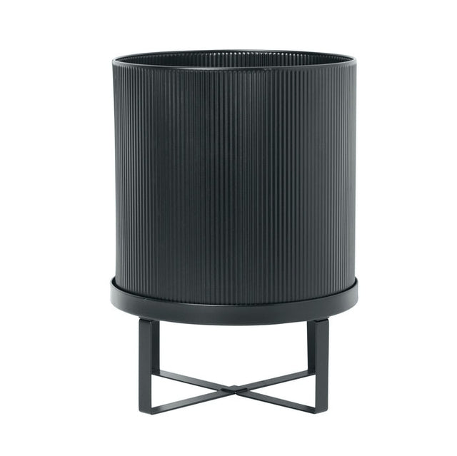 Bau Pot large Blumentopf schwarz - ferm Living - DesignWe.Love