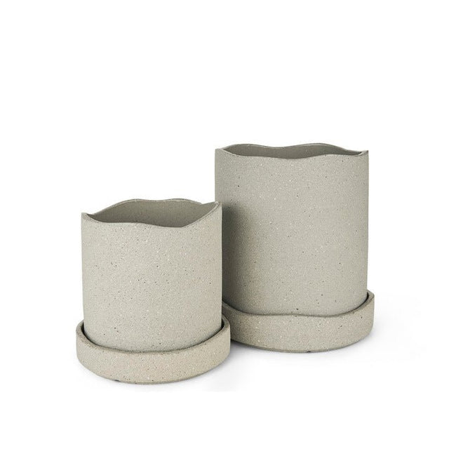 Blumentopf Uneru Pot Grau 16cm - ferm Living - DesignWe.Love