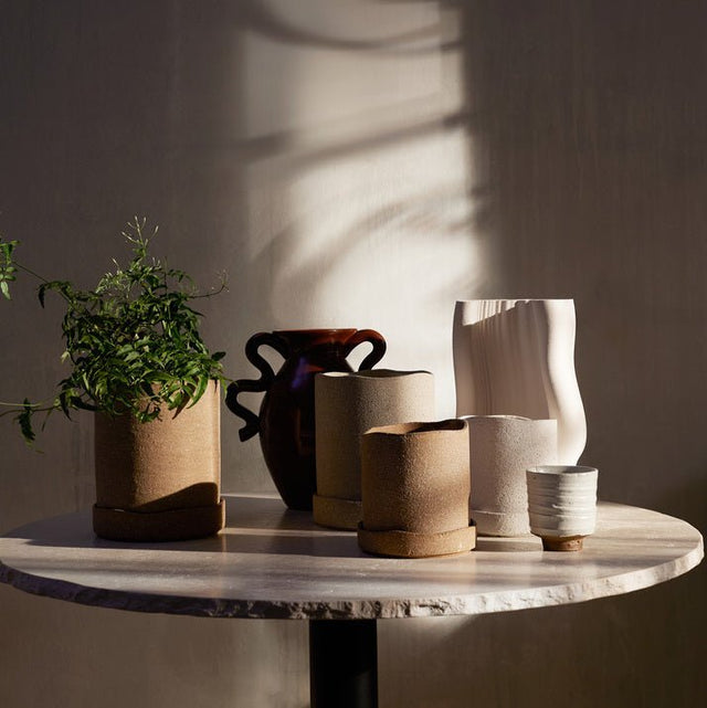 Blumentopf Uneru Pot Grau 16cm - ferm Living - DesignWe.Love