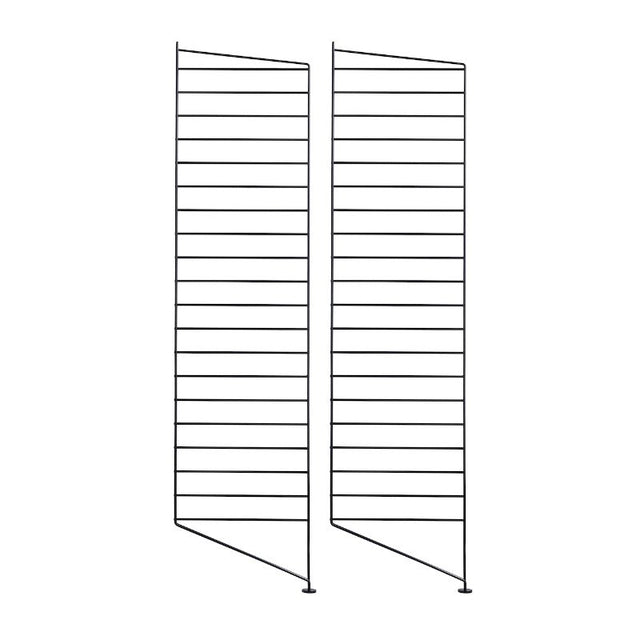 Bodenleiter 2er Set schwarz 115x30cm - Regalsystem - String Furniture - DesignWe.Love