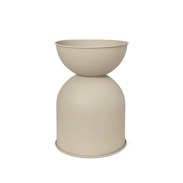 Hourglass Blumentopf cashmere Medium 59cm - ferm LIVING - DesignWe.Love