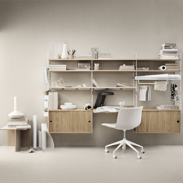 Wandleiter einzeln 75x30cm beige - Regalsystem - String Furniture - DesignWe.Love