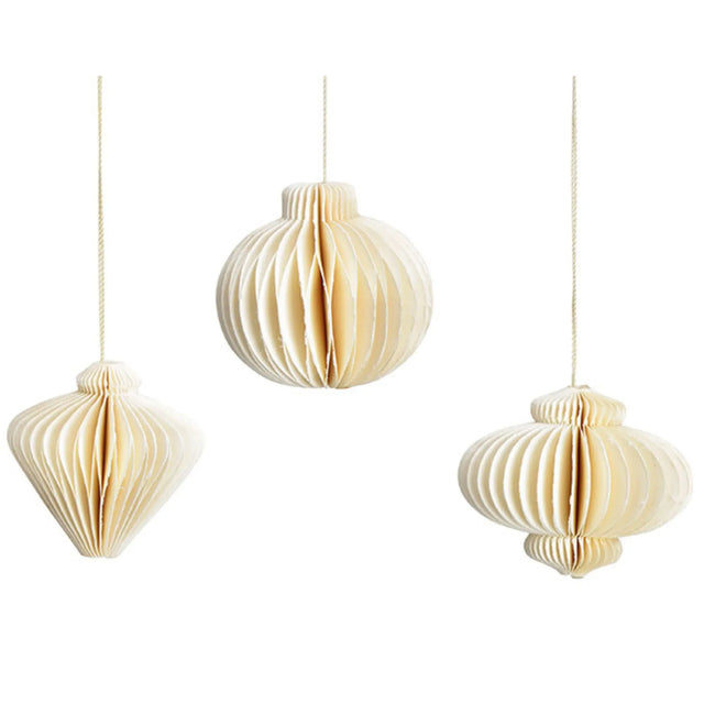 Honeycomb Weihnachtskugeln aus Papier - DesignWe.Love