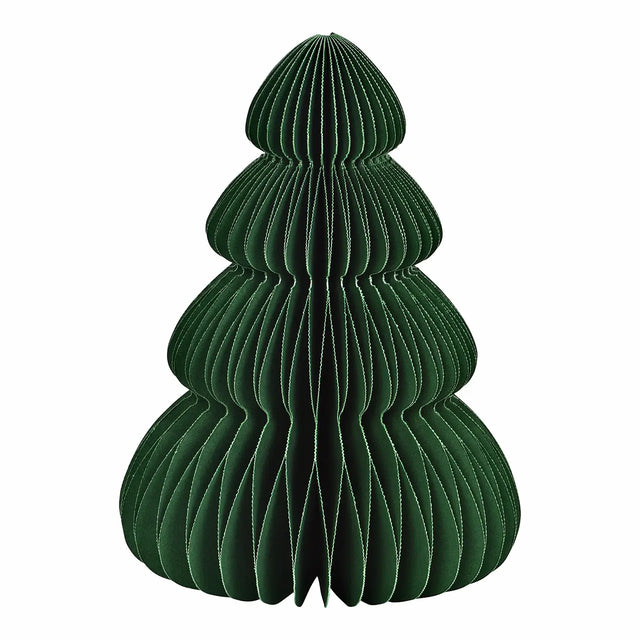 Papier Tannenbaum Tanne Hellgrün 15 cm, bauchig aus Wabenpapier
