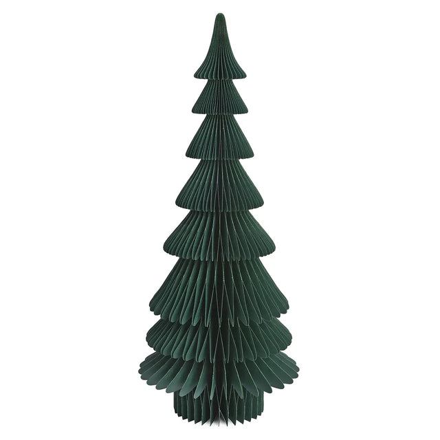Papier Tannenbaum Kiefer Grün 65 cm, groß aus Wabenpapier