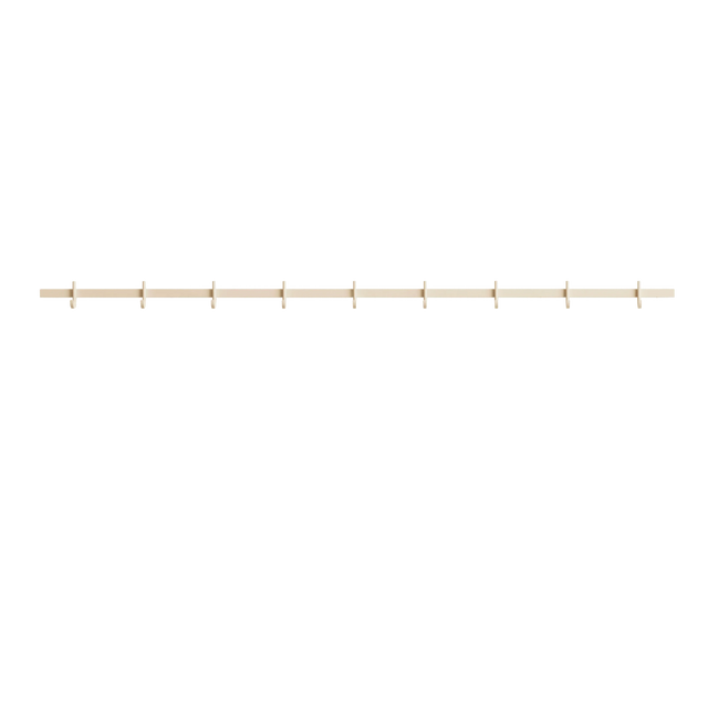 String Relief Hakenleiste 123cm Esche – Garderobenleiste von TAF Studio